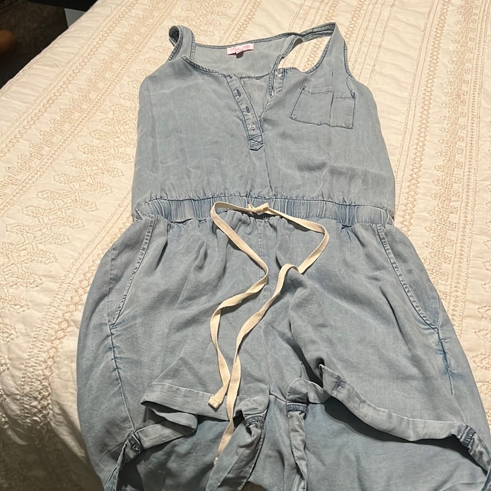 Chambray Romper - NWOT